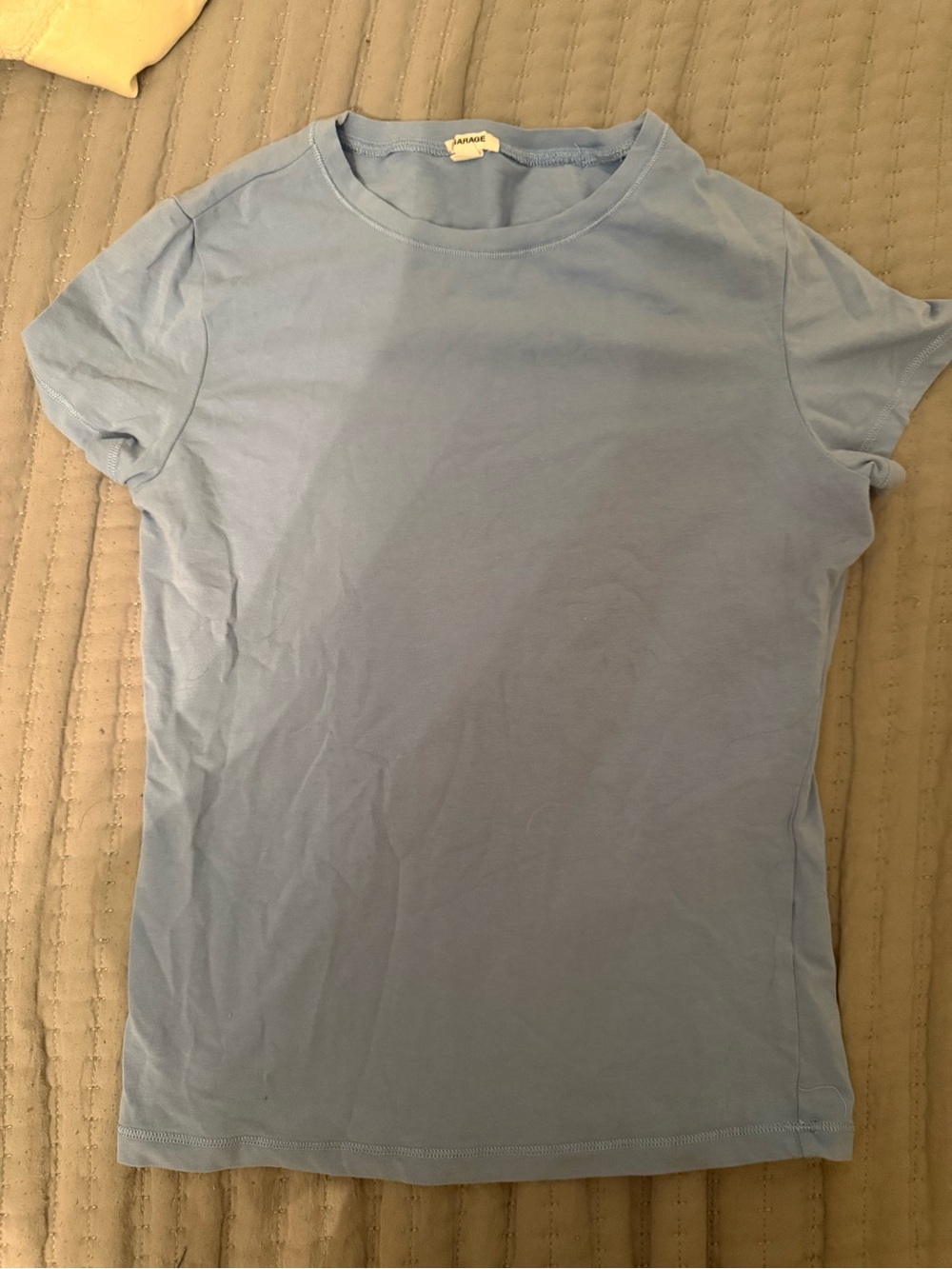 Garage Light Blue Women's Muscle Tee